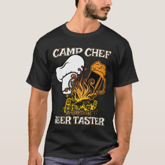 Lägerkockgåva för sommarcampingplatskockar och t shirt