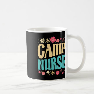 Lägerläkare blommig klänning sommarläger registrer kaffemugg