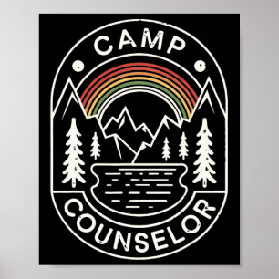 Lägerledarskjorta Campare Sommar Camping Personal Poster
