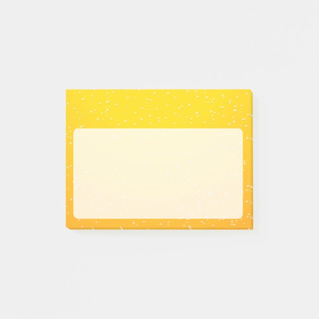 Lageröl med små bubblor post-it block (Framsida)
