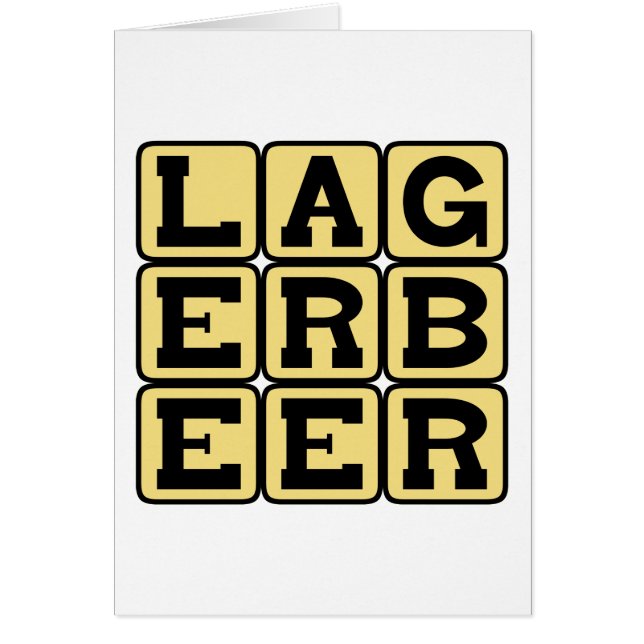 Lageröl, Typ av Ale Hälsningskort (Framsidan)