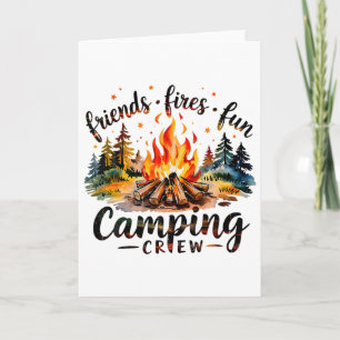 Lagers Bröllopsglada Campinggäng Sommarläger Läger Kort