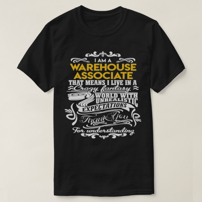 Lagerställe Associate Warehouse Associate Live in  T Shirt (Design framsida)
