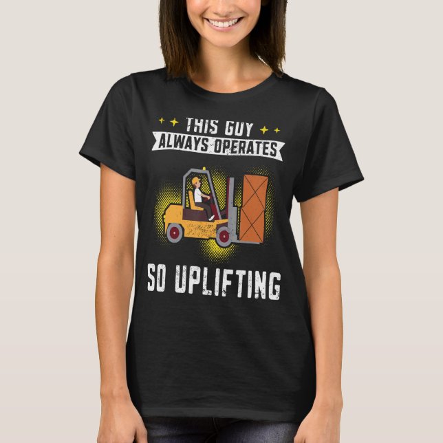 Lagerställe Forklift operator Hiss Lastbil Forkl. T Shirt (Framsida)