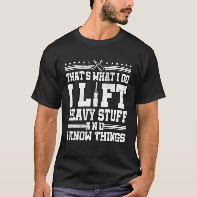 Lagerställe Forklift operator Hiss Lastbil Forkl. T Shirt (Framsida)