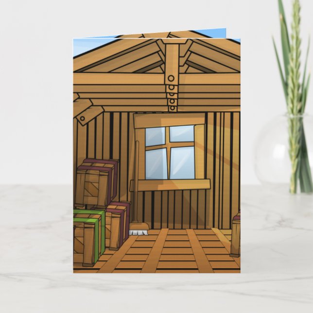 Lagerställe Shed Kort (Framsida)