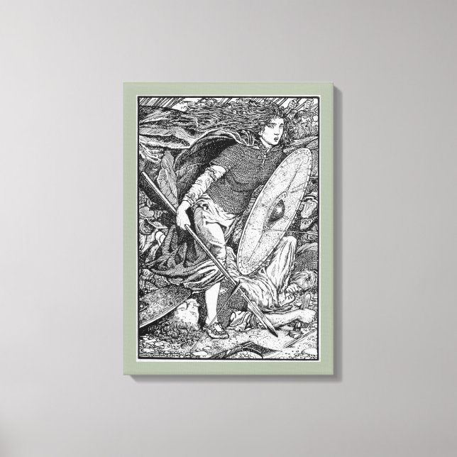 Lagertha Shield Maiden Canvastryck (Framsida)