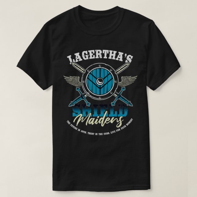 Lagertha's Shield Maidens Viking Warrior Shieldma T Shirt (Design framsida)