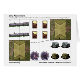 Lägertillbehör - teckenkort hälsningskort