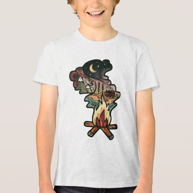 Lägervecktsäventyr T Shirt (Framsida)
