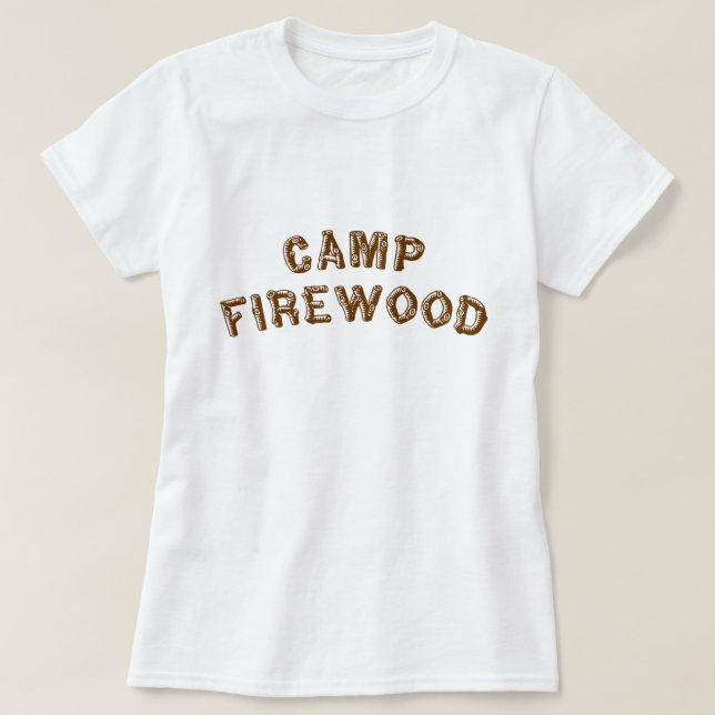 Lägervedträ Tee Shirt (Design framsida)