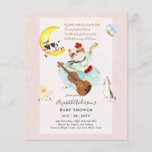 LÅGEST BUDGET Nursery Rhyme Baby Shower Flyer