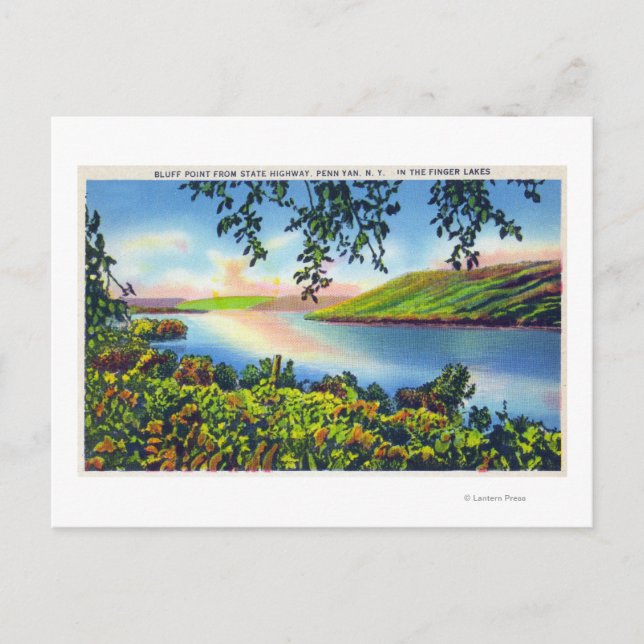 Lägesvy för blå punkt vykort (Framsida)