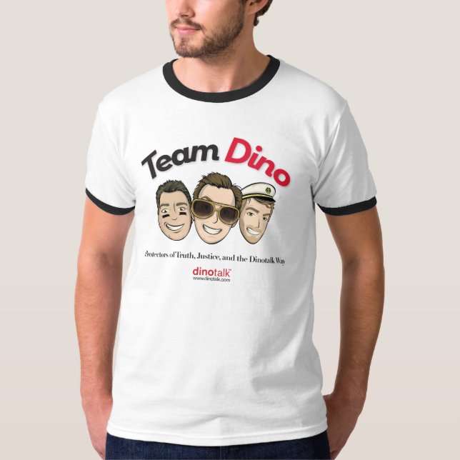 Laget Dino - tända T-shirt (Framsida)