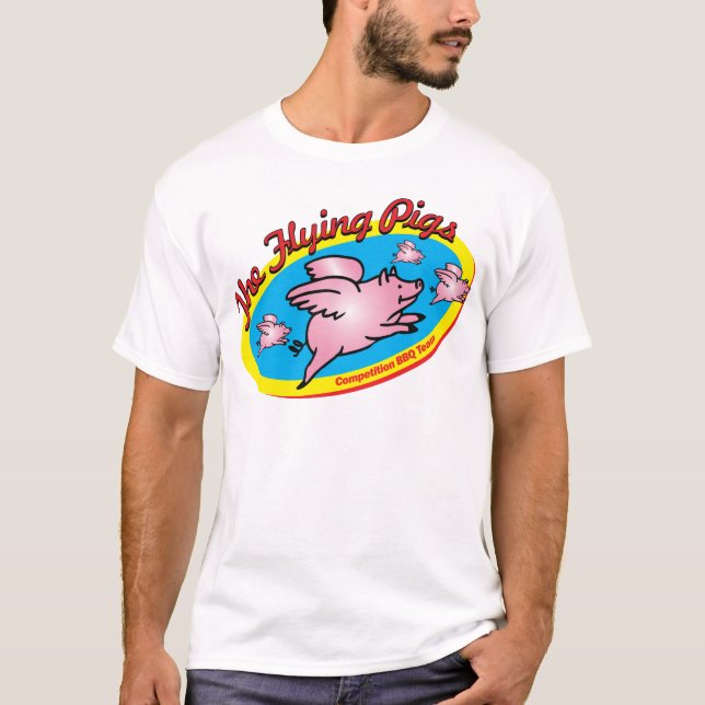 Laget för BBQ för flyggriskonkurrens T-shirt (Framsida)