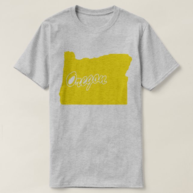 Läget för Oregon Shape T-shirt (Design framsida)