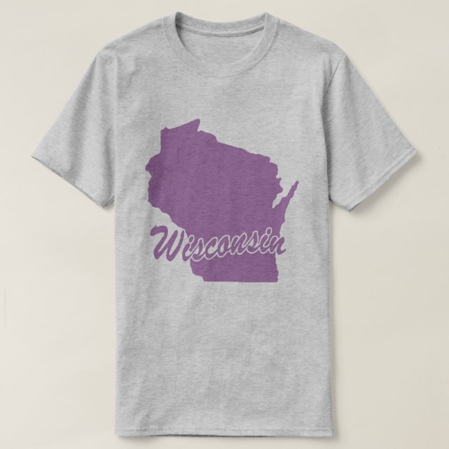 Läget för Wisconn-formen T-shirt (Design framsida)