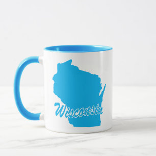 Läget i Wisconsin Shape Mugg