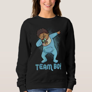 Laget Pojke Svart Bebis Dab Dans Bebis Annonsering T Shirt