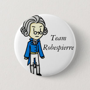 Laget Robespierre klämmer fast Knapp