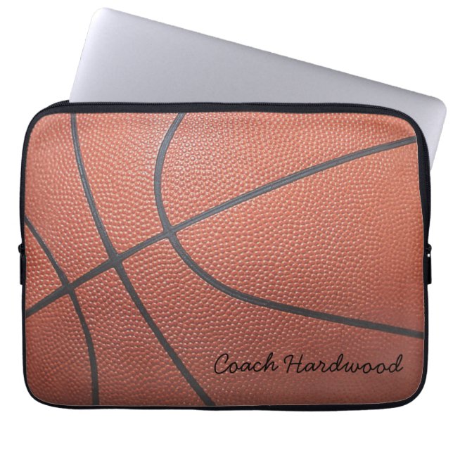 Laget Spirit_Basketball flår look_Autographstil Laptop Sleeve (Framsidan)