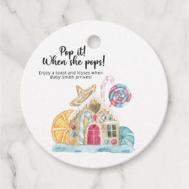 Lägg av när hon poppar! Julhus Gåvor Etiketter