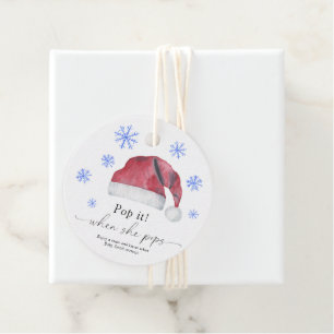 Lägg av när hon poppar - Santa baby - Gåvor Etiketter