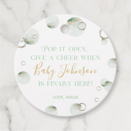 Lägg av när hon trycker på favorittagg, Champagne  Gåvor Etiketter