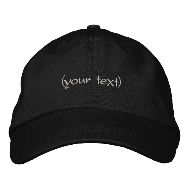 Lägg bara till text med broderad hatt/hatt keps (Framsida)