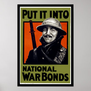 Lägg den i nationella Krig-obligationer Poster