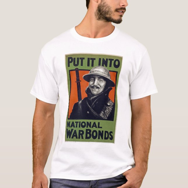 Lägg den i nationella Krig-obligationer Tee Shirt (Framsida)