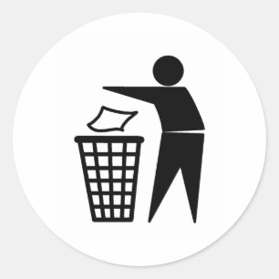 Lägg den i Tunna Runt Klistermärke