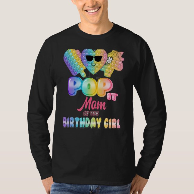 Lägg den Mamma i födelsedagstjejen i Party T Shirt (Framsida)