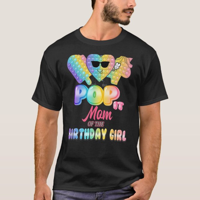 Lägg den Mamma i födelsedagstjejen i Party T Shirt (Framsida)