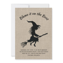 Lägg den på Boos Burlap Halloween fest