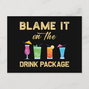 Lägg den på ryttarfärgen Drink Paket Helg Vykort