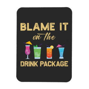 Lägg den på ryttarfärgen Drink Paket Magnet