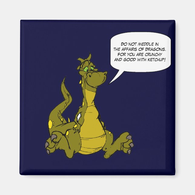 Lägg dig inte i Dragons angelägenheter. Magnet (Framsidan)