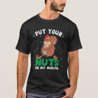 Lägg din Nöt i min munekorre Julnätt T Shirt
