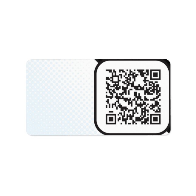 Lägg din skannerbara QR-kod på dessa Adressetikett (Framsidan)