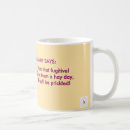 Lägg en gaffel i den! Fuchsia-serien Kaffemugg