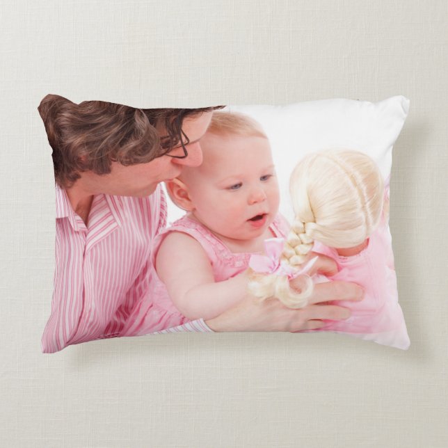 Lägg enkelt till fotot prydnadskudde (Framsidan)