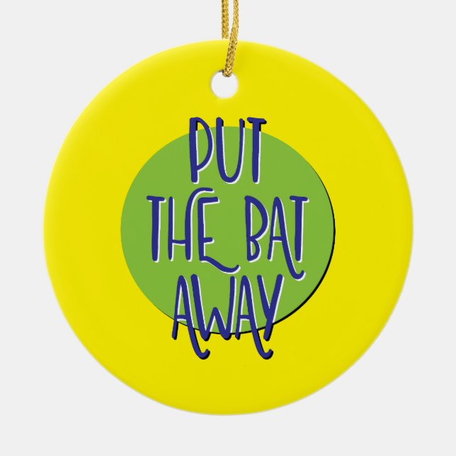 Lägg Fladdermus på återställningstiden på slovenen Julgransprydnad Keramik (Framsidan)