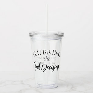 Lägg fram felaktiga beslut Chic Bachelorette Par Take Away Mugg