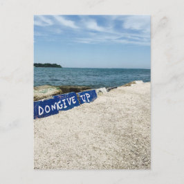 "Lägg inte Ge på Sten på inmatningskortet" Vykort