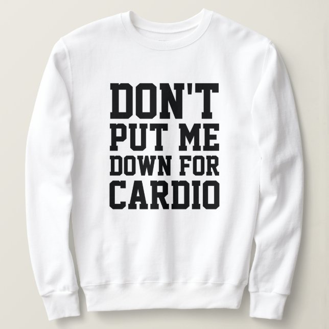 Lägg mig inte för Cardio T Shirt (Design framsida)
