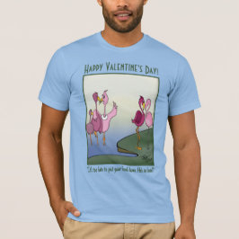 Lägg ner dina ljusa, blå hjärtans T-Shirt