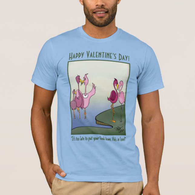 Lägg ner dina ljusa, blå hjärtans T-Shirt (Framsida)