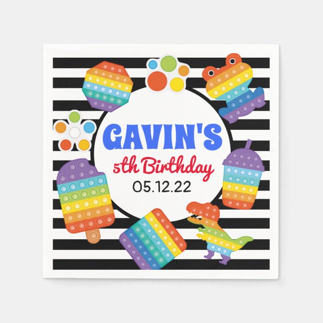 Lägg på födelserappor, favoritservetter pappersservett (Framsidan)