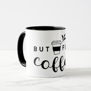 Lägg på första kaffet mugg